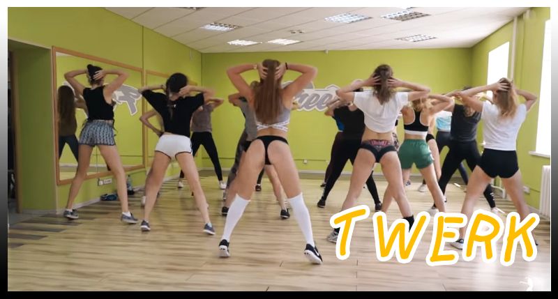 Hot twerk dance video